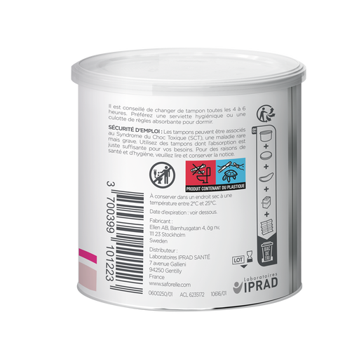 Florgynal Tampon Lactobacilles, Sans applicateur - 22 tampons Eco Normal, medium